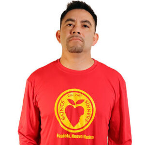 Saints & Sinners Forbidden Fruit (heart shaped apple) Unisex Long Sleeve Dry-Fit Shirt