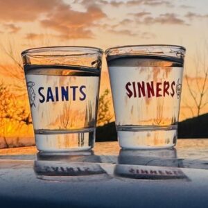 Saints & Sinners Shot Glasses